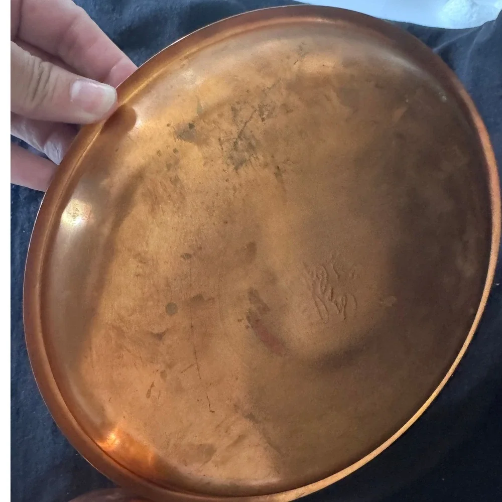 Vintage Paul Revere, Coppercraft Guild Set Tray Heart Mold Cup 3 Piece